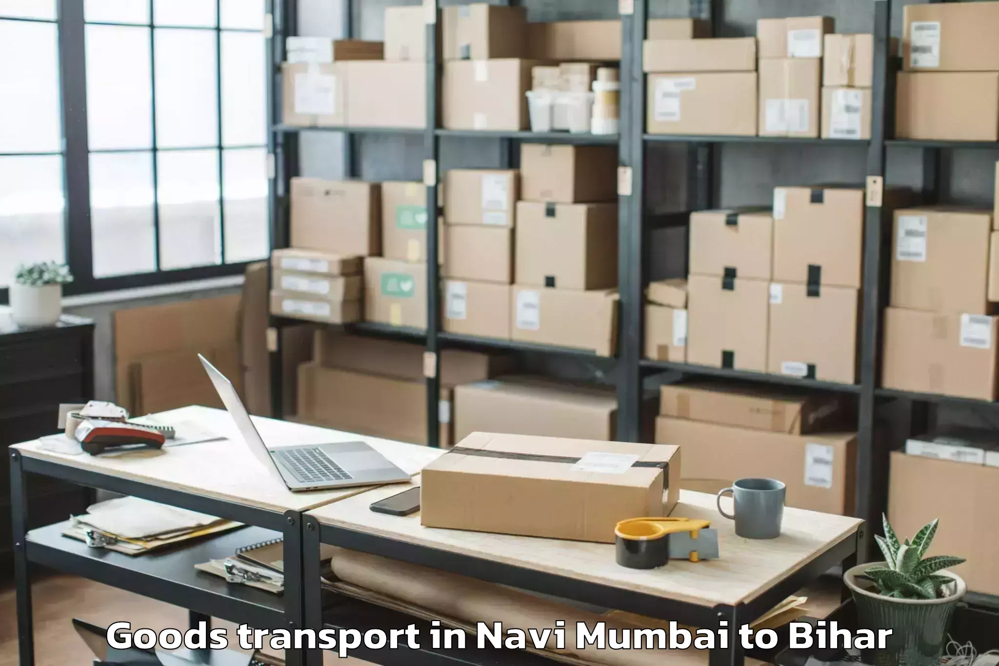 Affordable Navi Mumbai to Parsauni Goods Transport